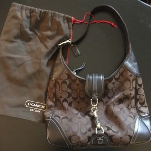 Brown Authentic Classic Coach Hobo bag